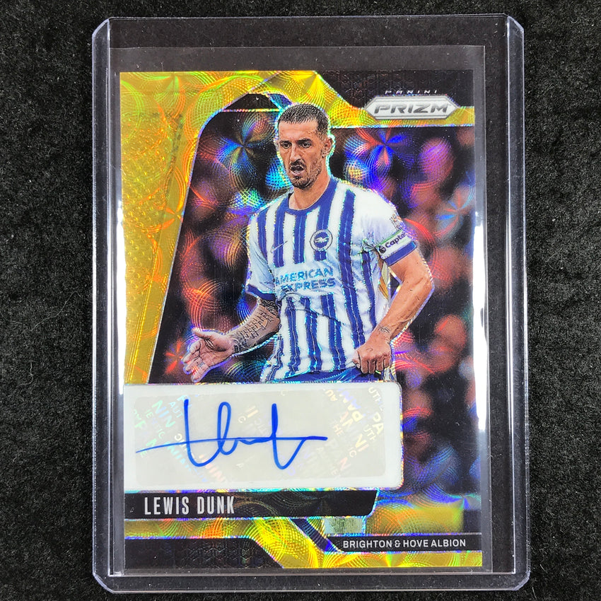 2024-25 Prizm EPL LEWIS DUNK Signatures Auto Choice Gold 10/10