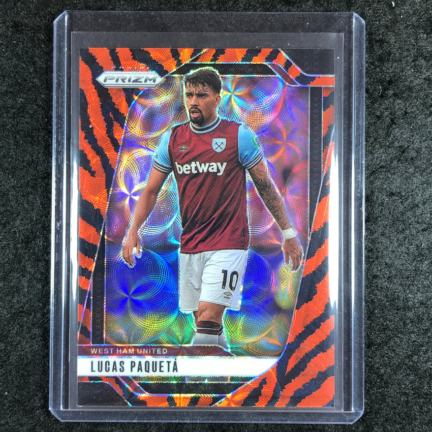 2024-25 Prizm EPL LUCAS PAQUETA Choice Tiger Stripe #142