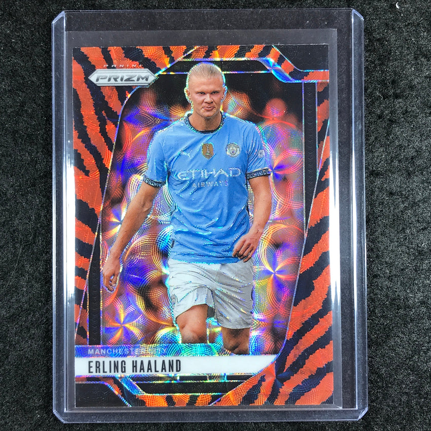 2024-25 Prizm EPL ERLING HAALAND Choice Tiger Stripe #9