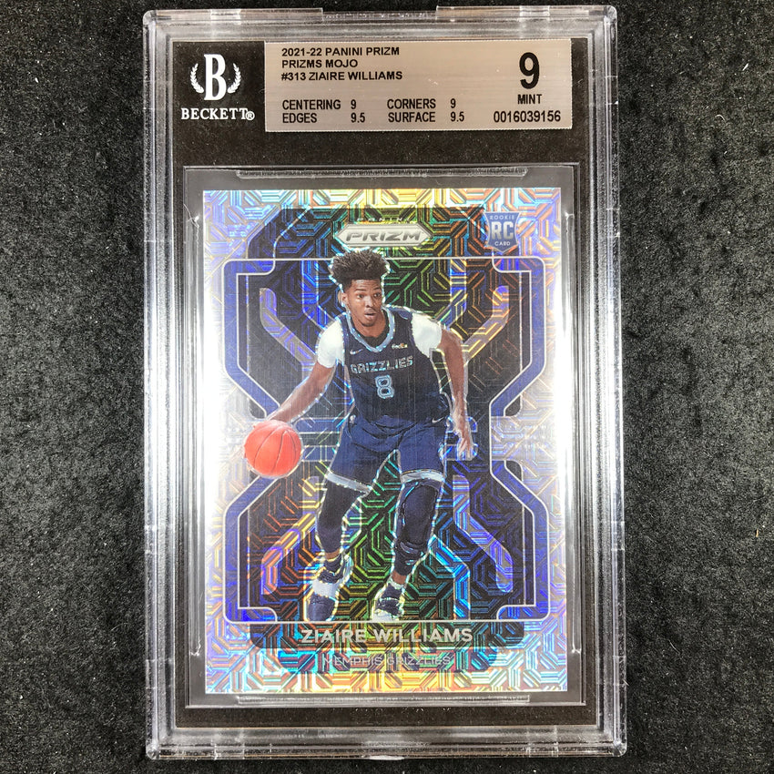 2021-22 Prizm ZIAIRE WILLIAMS Rookie Mojo 15/25 BGS 9 (156)