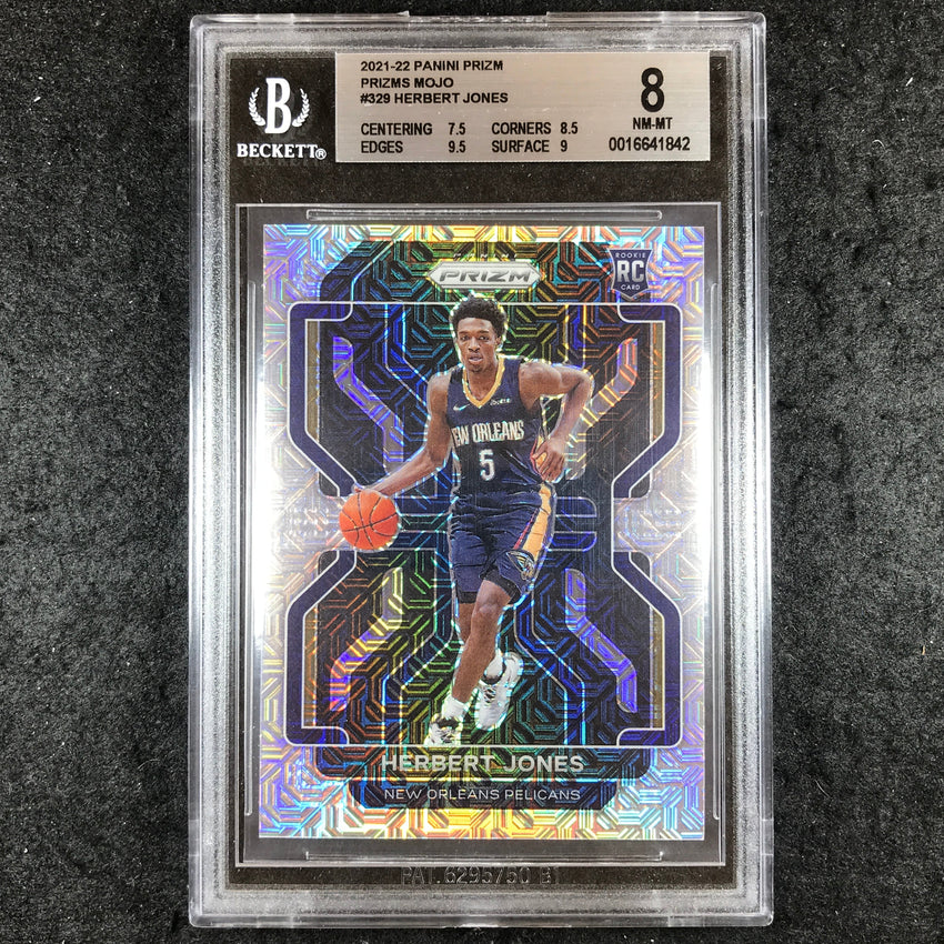 2021-22 Prizm HERBERT JONES Rookie Mojo 17/25 BGS 8 (842)