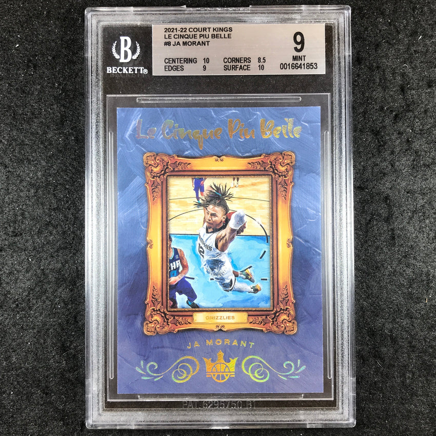 2021-22 Court Kings JA MORANT Le Cinque Piu Belle SSP #8 BGS 9 (853)