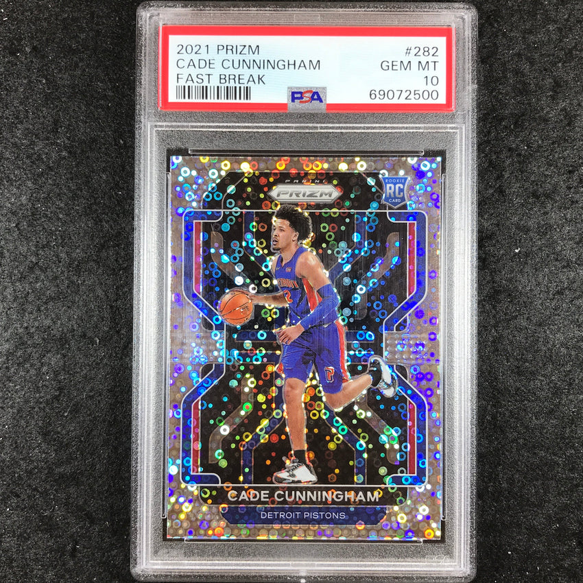 2021 Prizm CADE CUNNINGHAM Rookie Fast Break #282 PSA 10 (500)
