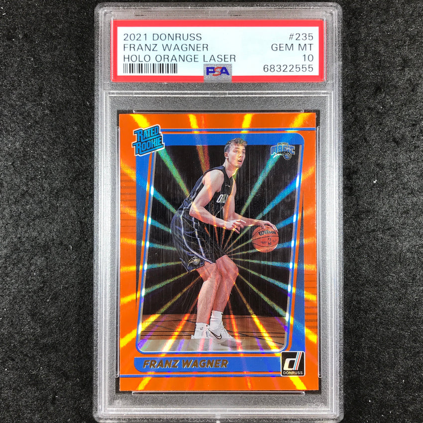2021 Donruss FRANZ WAGNER Rated Rookie Holo Orange Laser #235 PSA 10 (555)