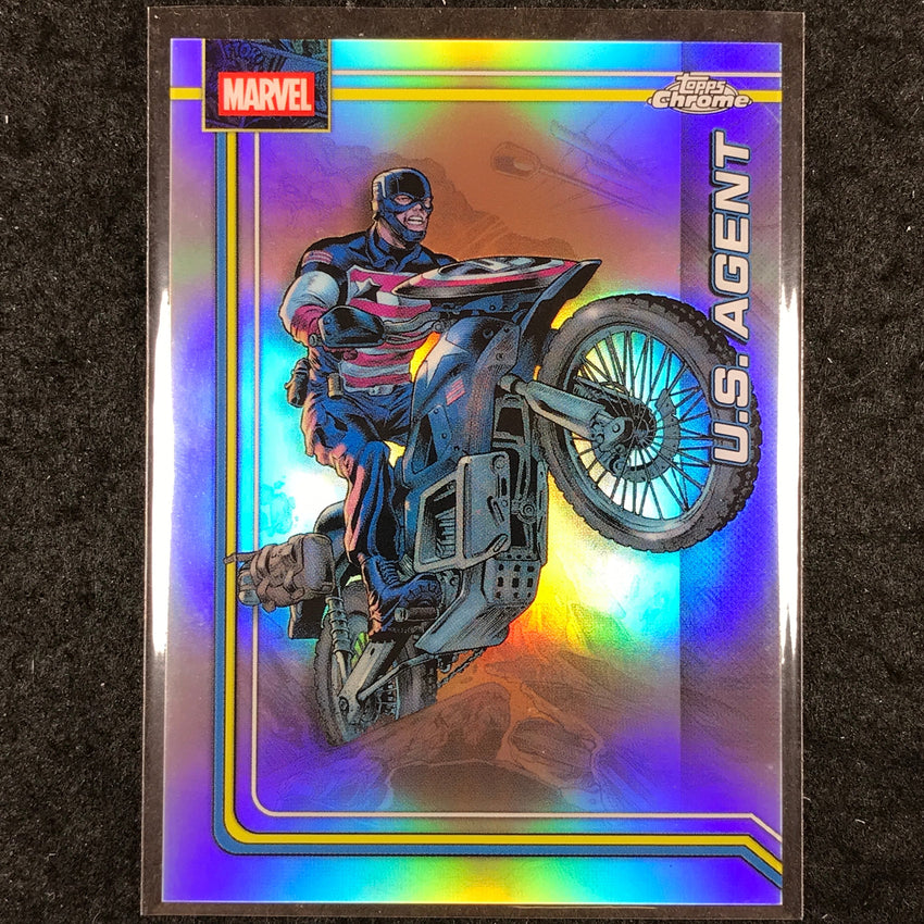 2026 Topps Chrome Marvel Comics U.S. AGENT Base Refractor #182