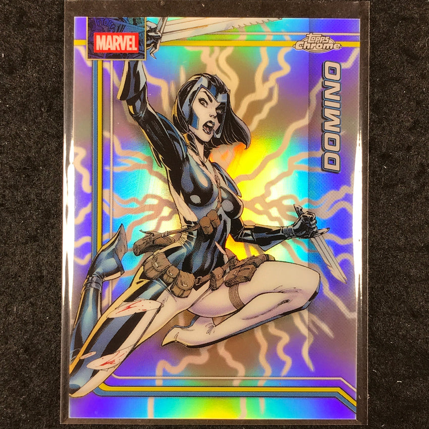 2026 Topps Chrome Marvel Comics DOMINO Storm's Lightning Refractor #30