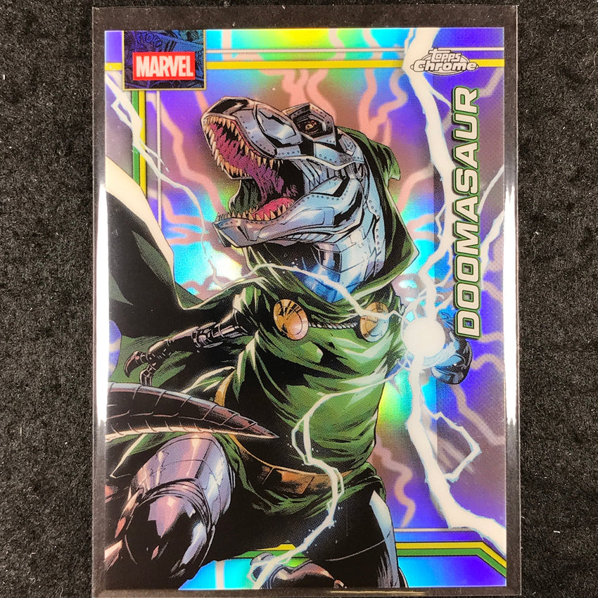 2026 Topps Chrome Marvel Comics DOOMASAUR Storm's Lightning Refractor #31