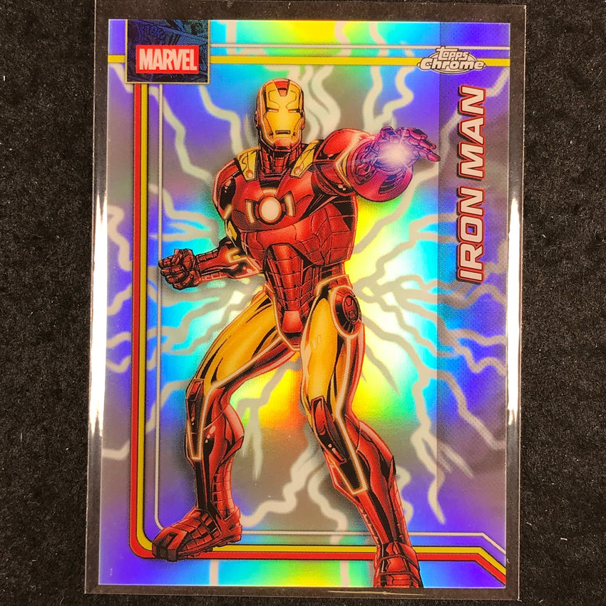 2026 Topps Chrome Marvel Comics IRON MAN Storm's Lightning Refractor #57