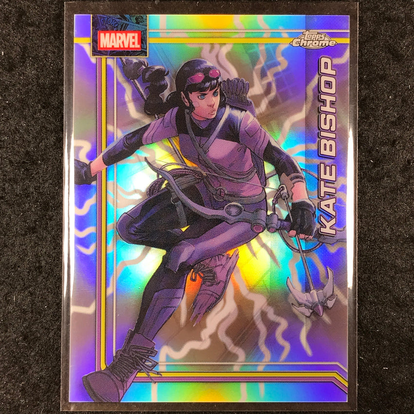 2026 Topps Chrome Marvel Comics KATE BISHOP Storm's Lightning Refractor #63