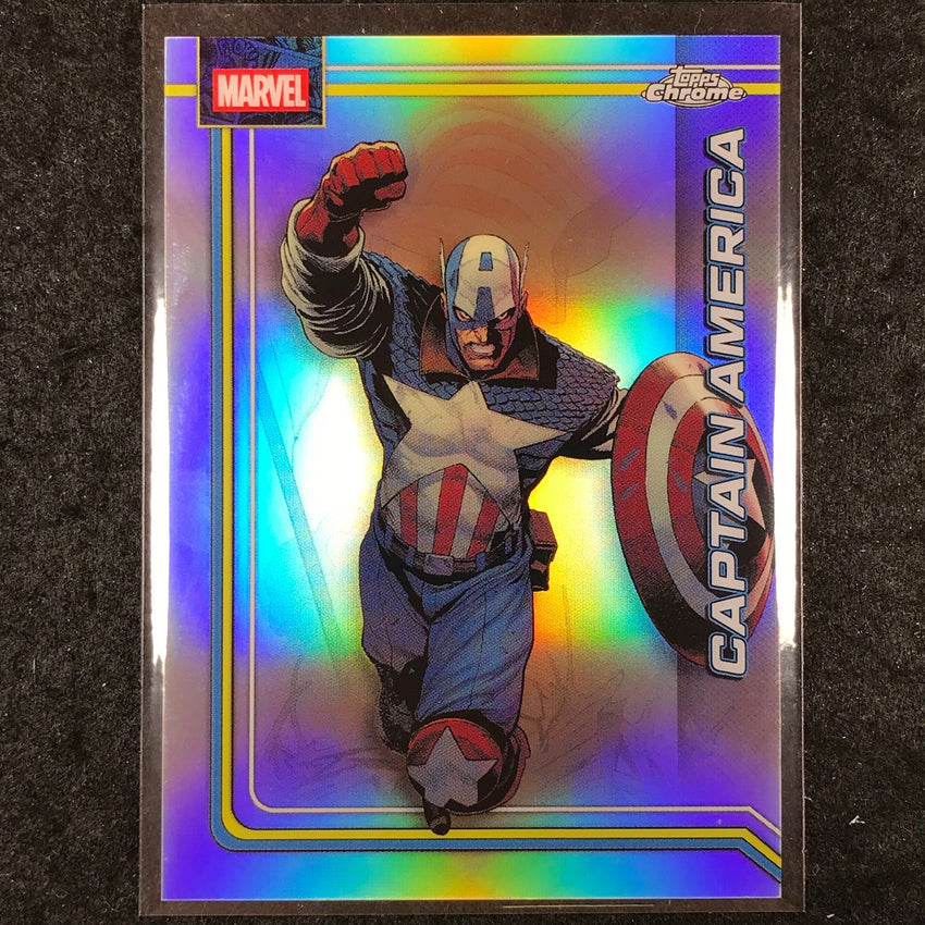 2026 Topps Chrome Marvel Comics CAPTAIN AMERICA Base Refractor #19