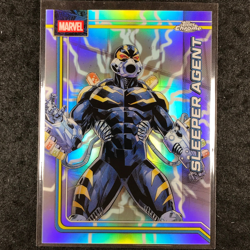 2026 Topps Chrome Marvel Comics SLEEPER AGENT Storm's Lightning Refractor #100