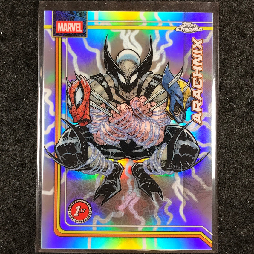 2026 Topps Chrome Marvel Comics ARACHNIX Debut Storm's Lightning Refractor #103