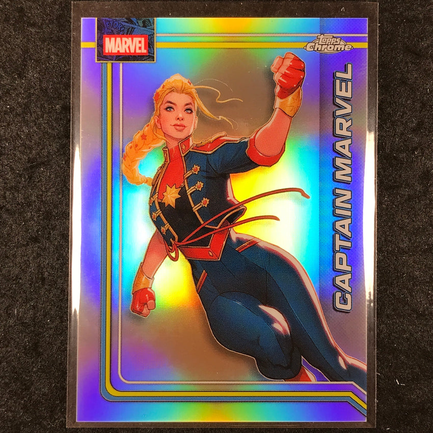 2026 Topps Chrome Marvel Comics CAPTAIN MARVEL Base Refractor #21