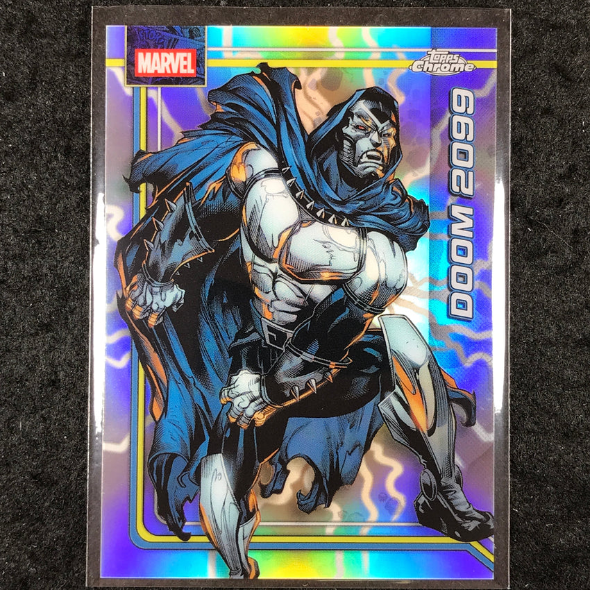 2026 Topps Chrome Marvel Comics DOOM 2099 Storm's Lightning Refractor #112