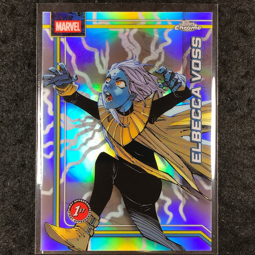 2026 Topps Chrome Marvel Comics ELBECCA VOSS Storm's Lightning Refractor #114