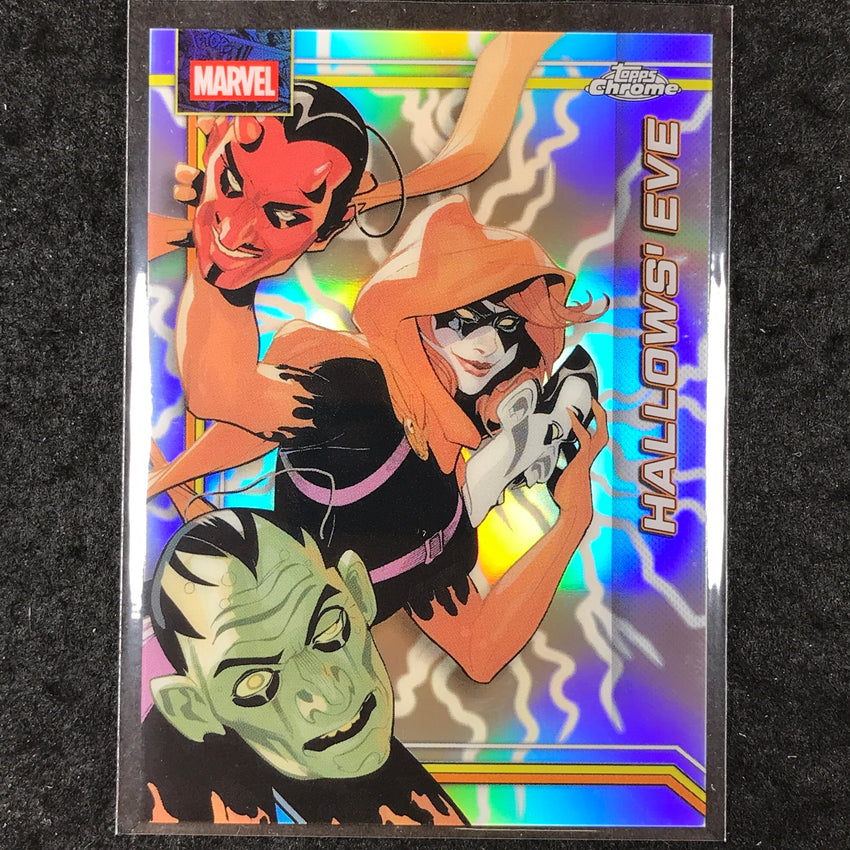 2026 Topps Chrome Marvel Comics HALLOWS' EVE Storm's Lightning Refractor #122