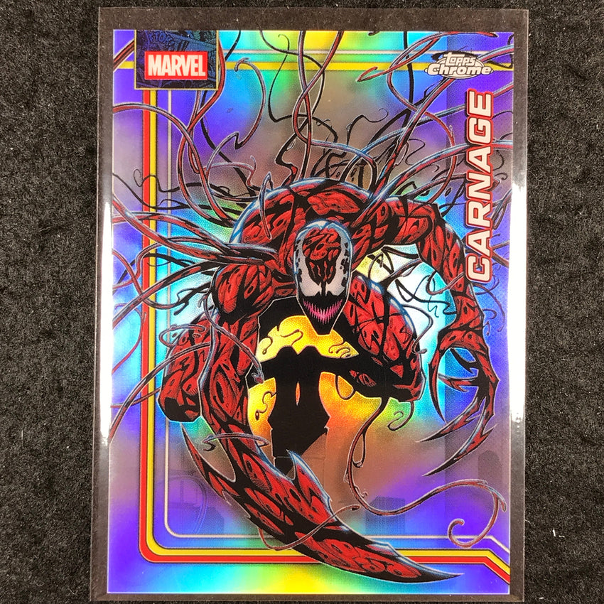 2026 Topps Chrome Marvel Comics CARNAGE Base Refractor #22