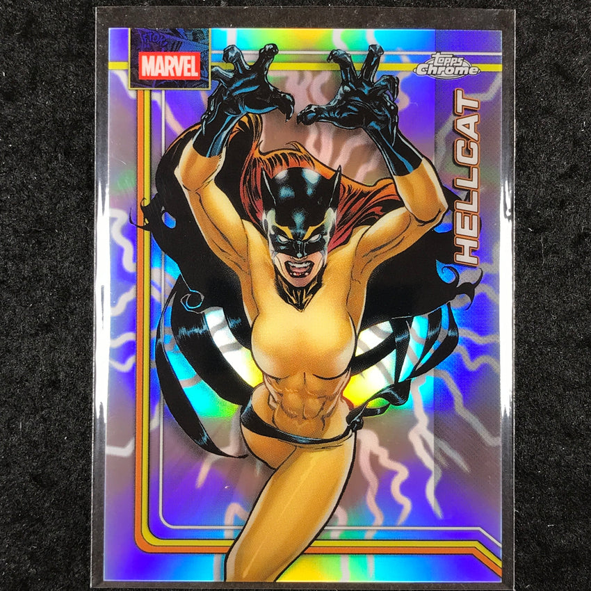 2026 Topps Chrome Marvel Comics HELLCAT Storm's Lightning Refractor #123