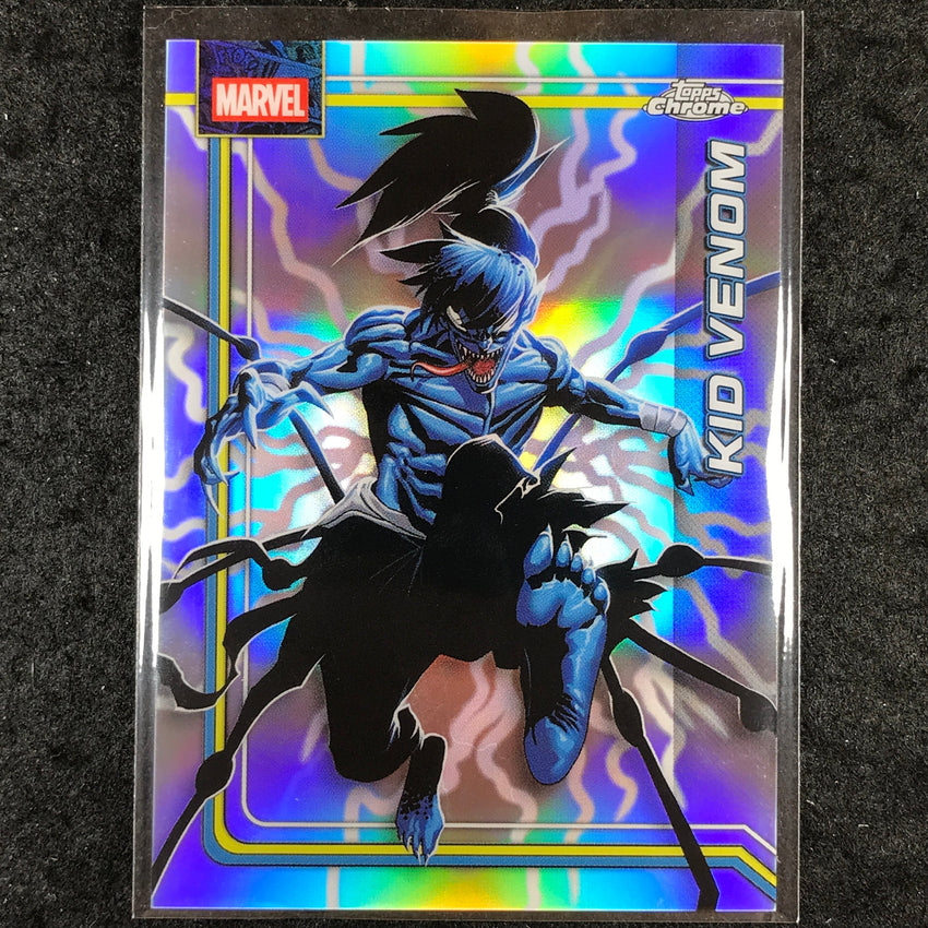 2026 Topps Chrome Marvel Comics KID VENOM Storm's Lightning Refractor #128