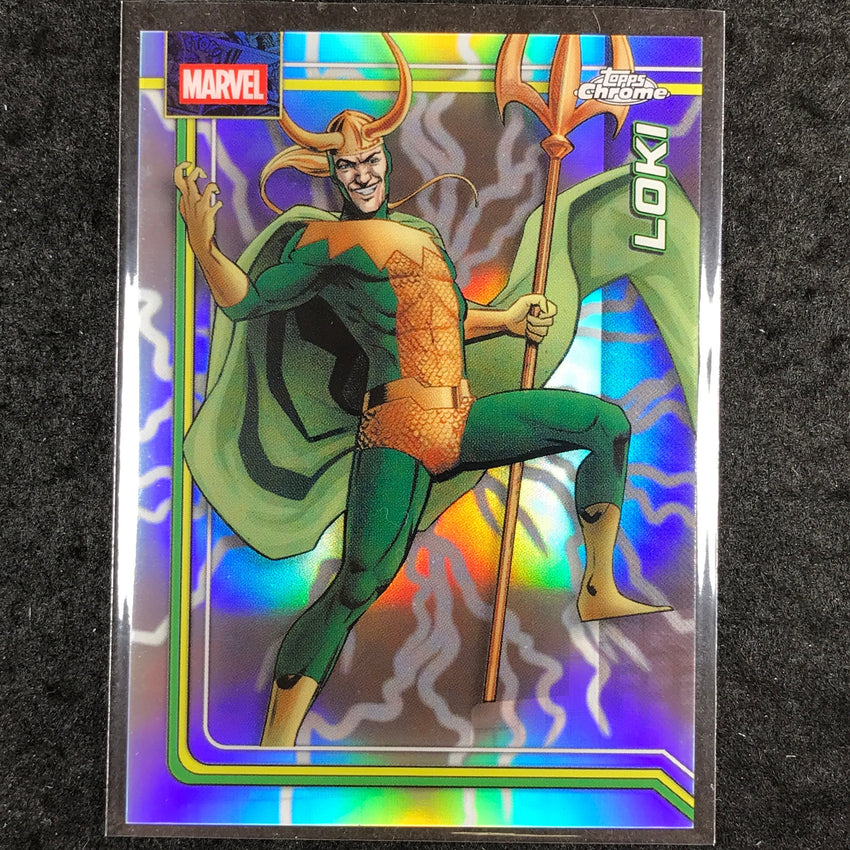 2026 Topps Chrome Marvel Comics LOKI Storm's Lightning Refractor #131