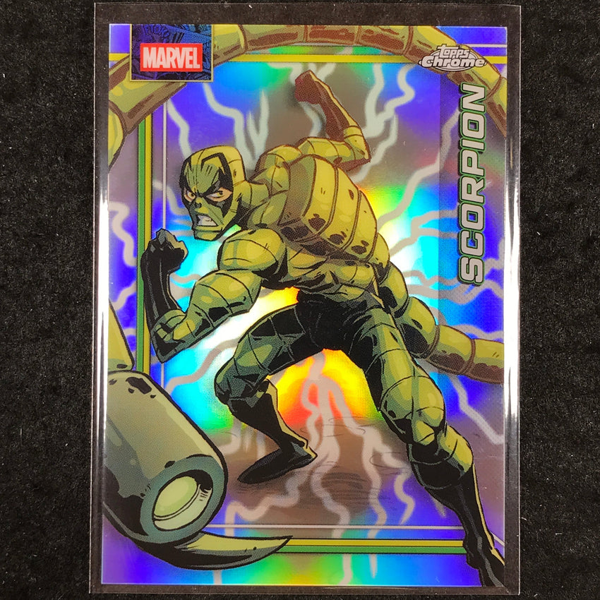 2026 Topps Chrome Marvel Comics SCORPION Storm's Lightning Refractor #147
