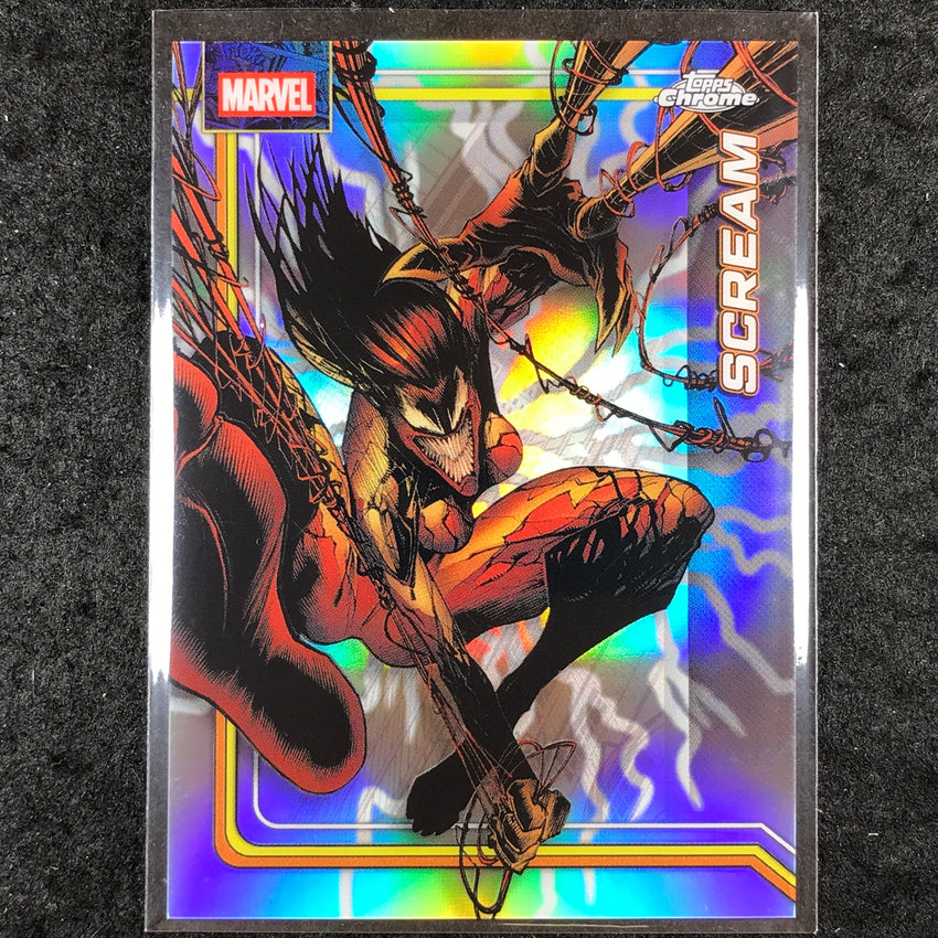 2026 Topps Chrome Marvel Comics SCREAM Storm's Lightning Refractor #148