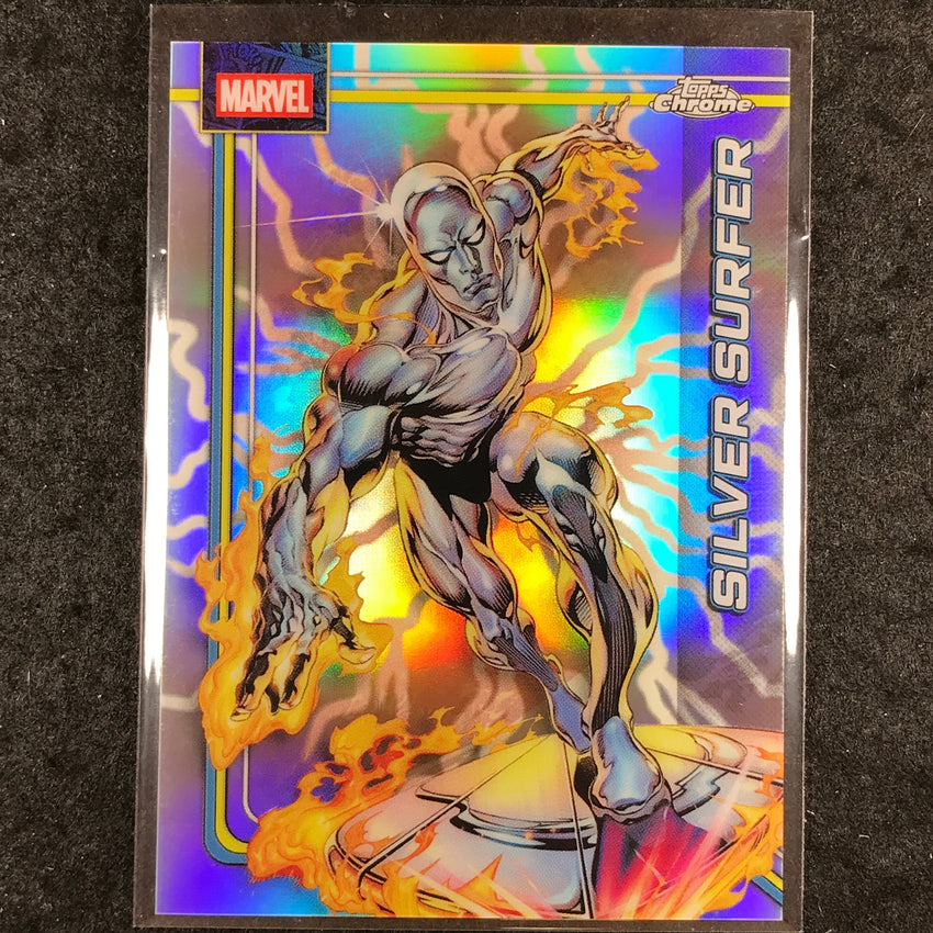 2026 Topps Chrome Marvel Comics SILVER SURFER Storm's Lightning Refractor #157
