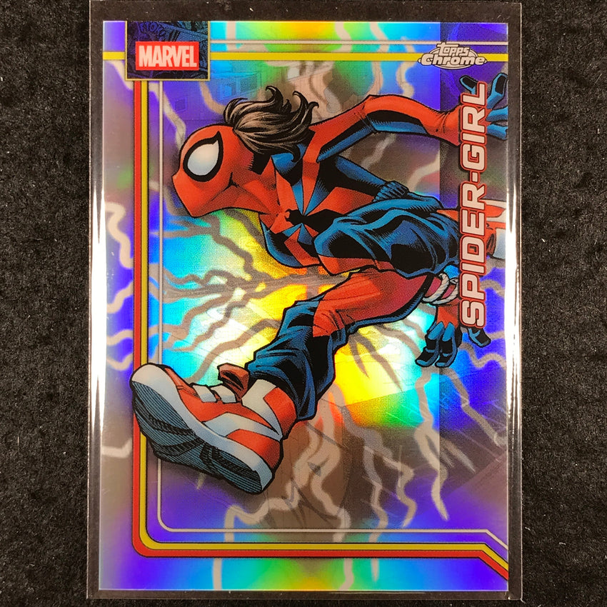 2026 Topps Chrome Marvel Comics SPIDER-GIRL Storm's Lightning Refractor #161