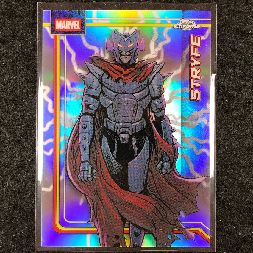2026 Topps Chrome Marvel Comics STRYFE Storm's Lightning Refractor #171