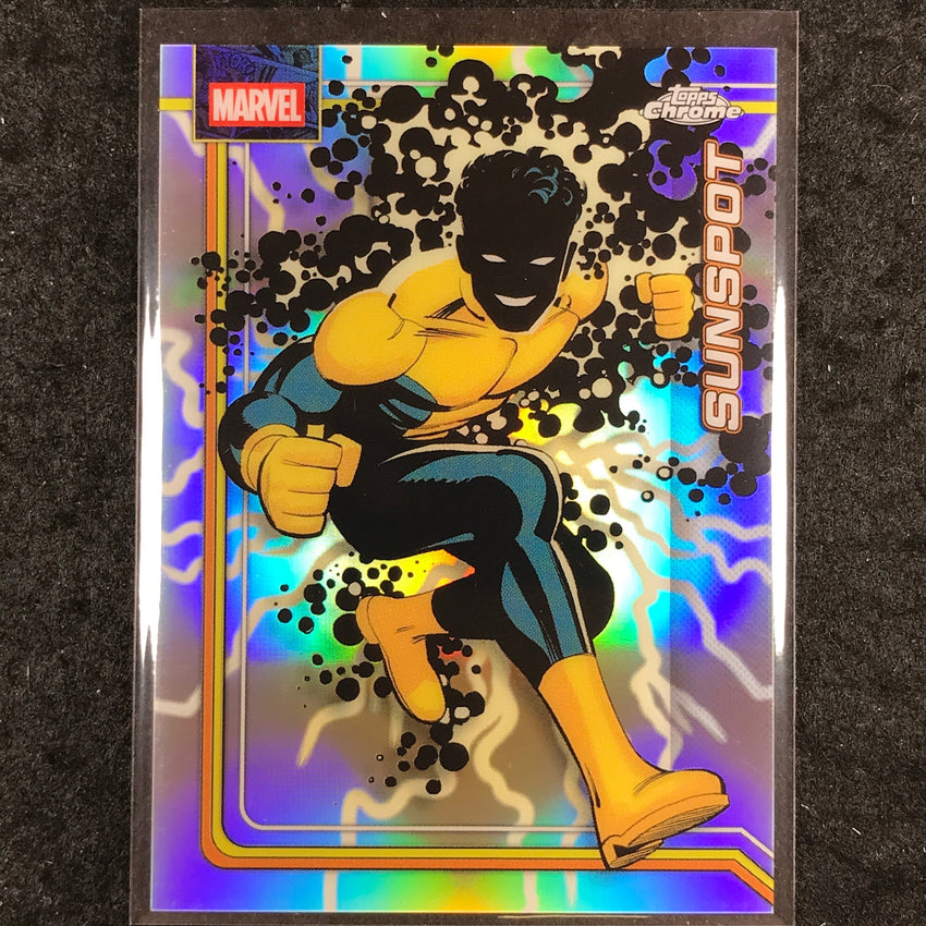 2026 Topps Chrome Marvel Comics SUNSPOT Storm's Lightning Refractor #172
