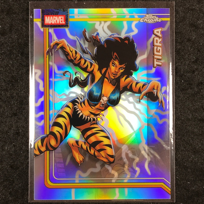 2026 Topps Chrome Marvel Comics TIGRA Storm's Lightning Refractor #179