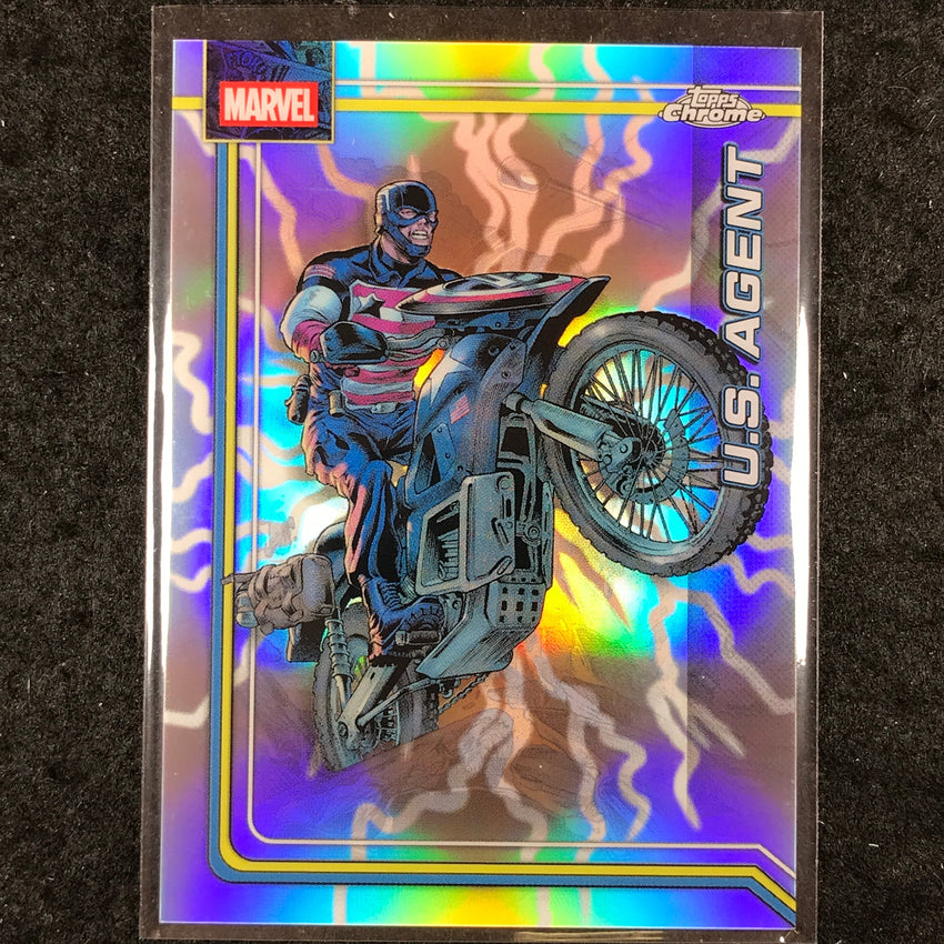 2026 Topps Chrome Marvel Comics U.S. AGENT Storm's Lightning Refractor #182