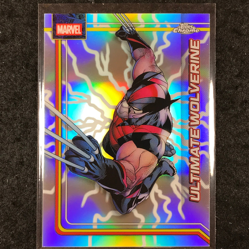 2026 Topps Chrome Marvel Comics ULTIMATE WOLVERINE Lightning Refractor #184