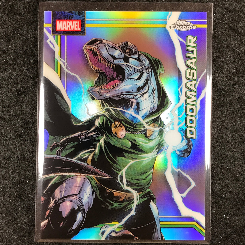 2026 Topps Chrome Marvel Comics DOOMASAUR Base Refractor #31