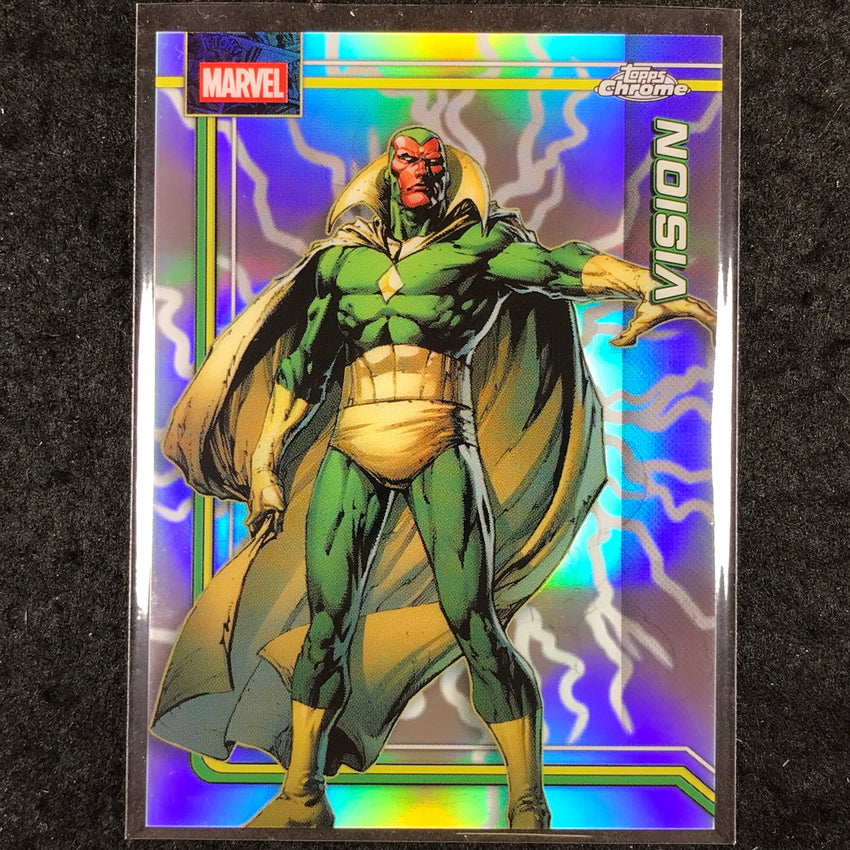 2026 Topps Chrome Marvel Comics VISION Storm's Lightning Refractor #190