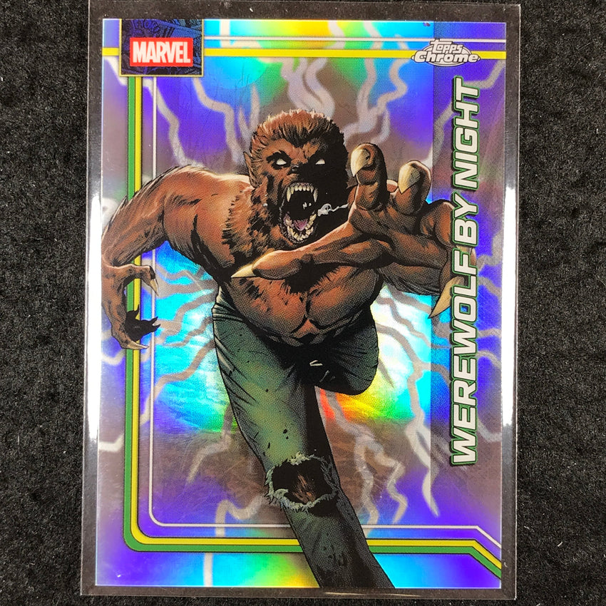 2026 Topps Chrome Marvel Comics WEREWOLF BY NIGHT Storm Lightning Refractor #195