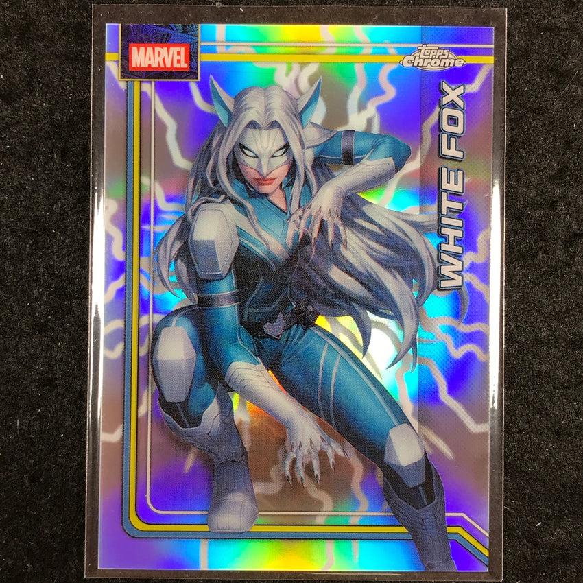2026 Topps Chrome Marvel Comics WHITE FOX Storm's Lightning Refractor #196