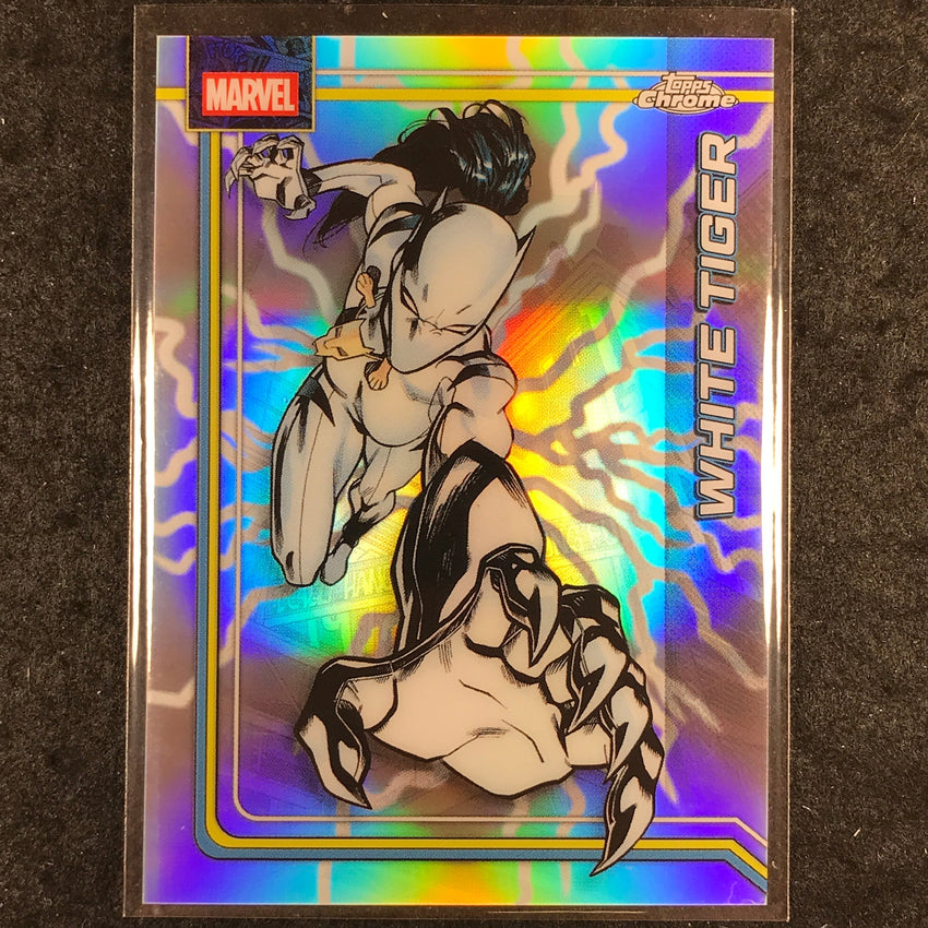 2026 Topps Chrome Marvel Comics WHITE TIGER Storm's Lightning Refractor #197