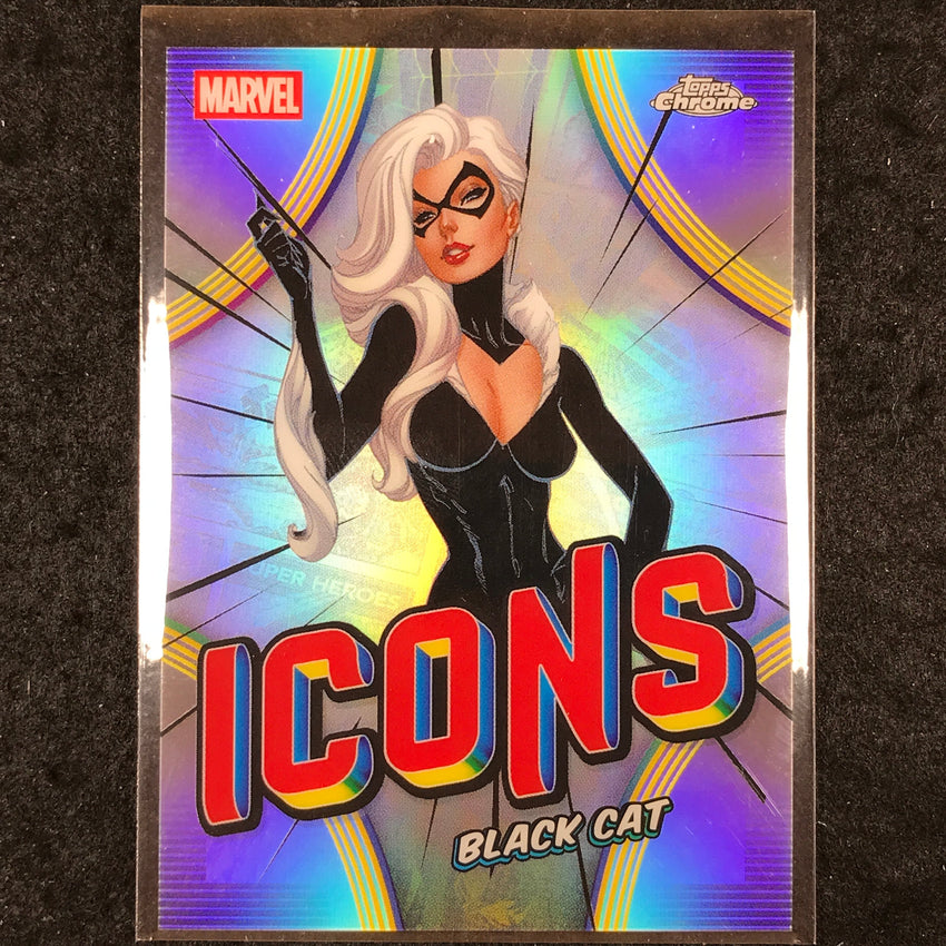 2026 Topps Chrome Marvel Comics BLACK CAT Marvel Icons #MI-01