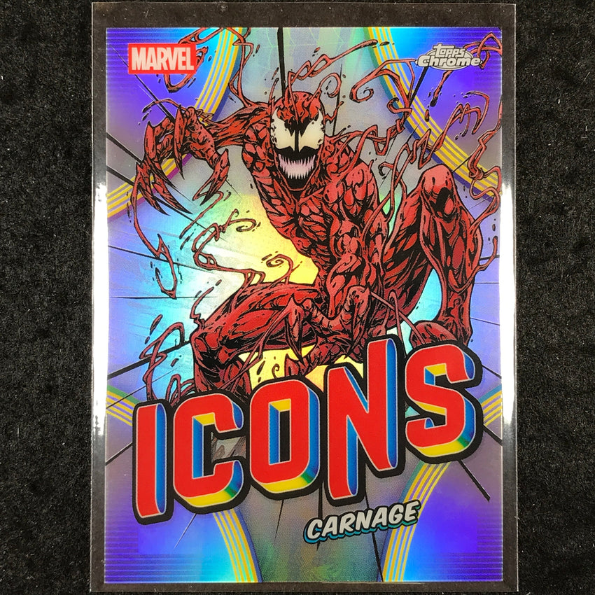 2026 Topps Chrome Marvel Comics CARNAGE Marvel Icons #MI-02