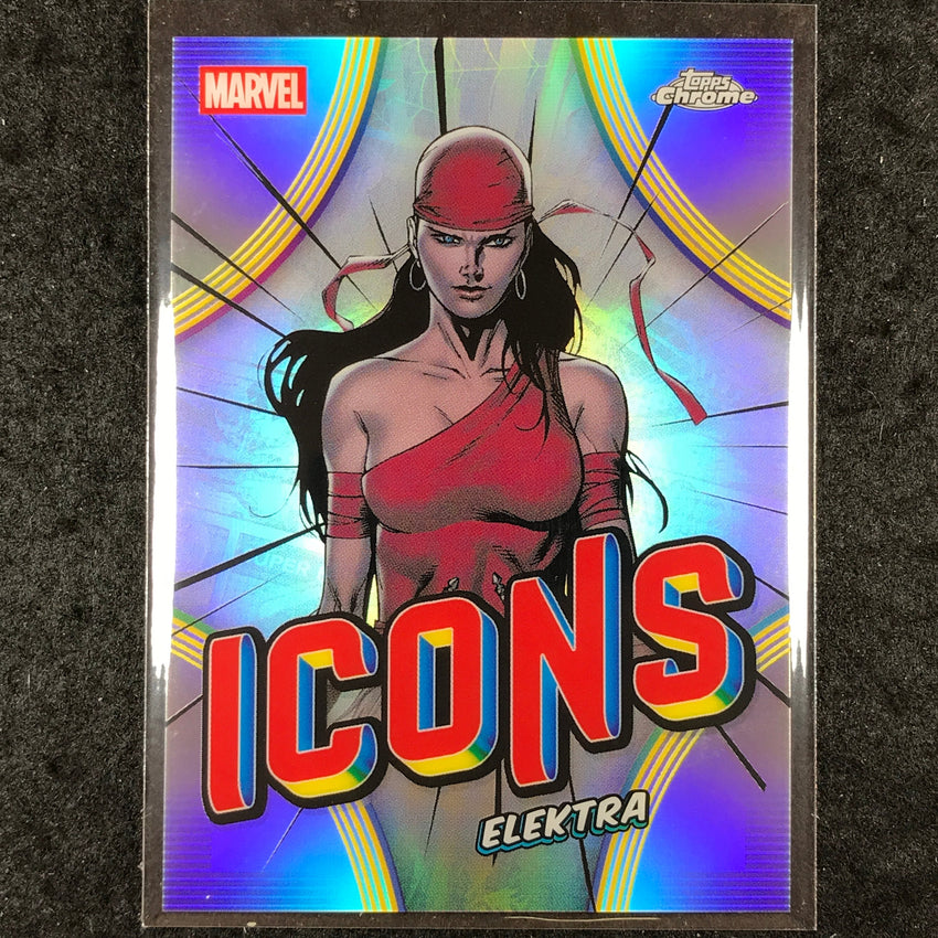 2026 Topps Chrome Marvel Comics ELEKTRA Marvel Icons #MI-05