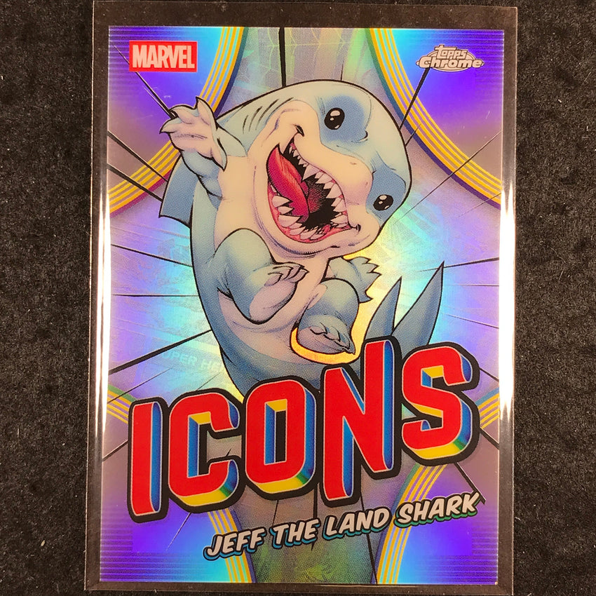 2026 Topps Chrome Marvel Comics JEFF THE LAND SHARK Marvel Icons #MI-09
