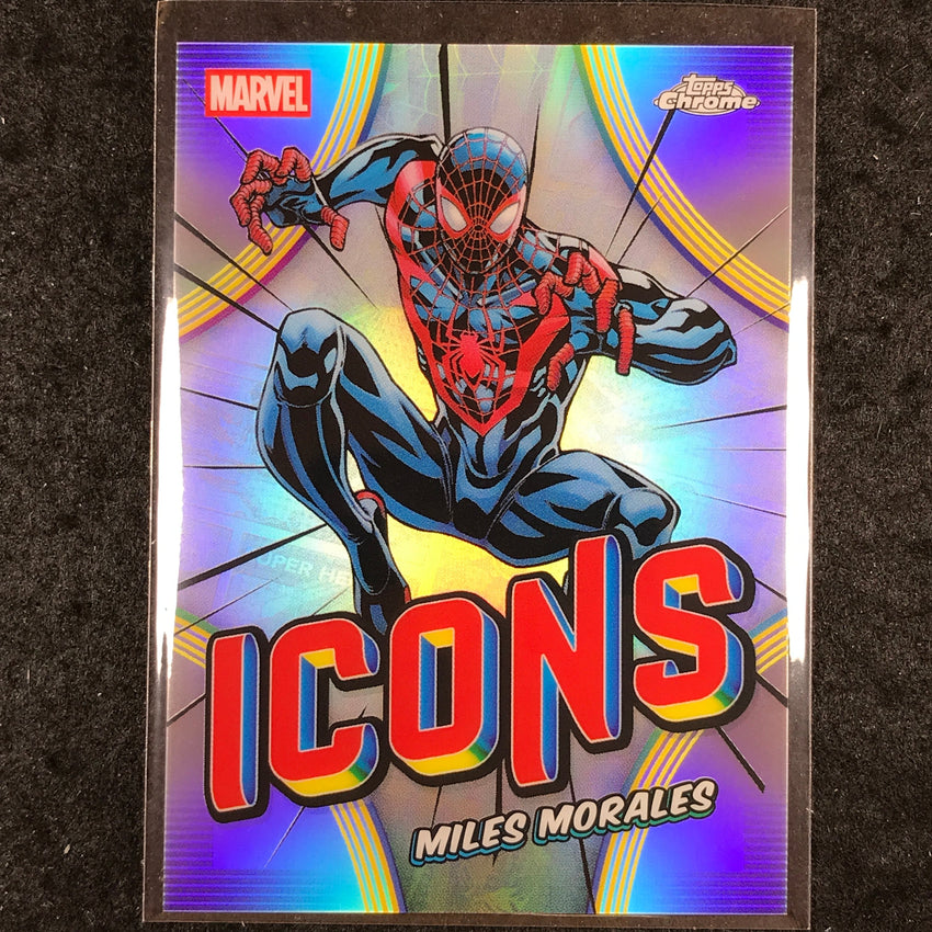 2026 Topps Chrome Marvel Comics MILES MORALES Marvel Icons #MI-13