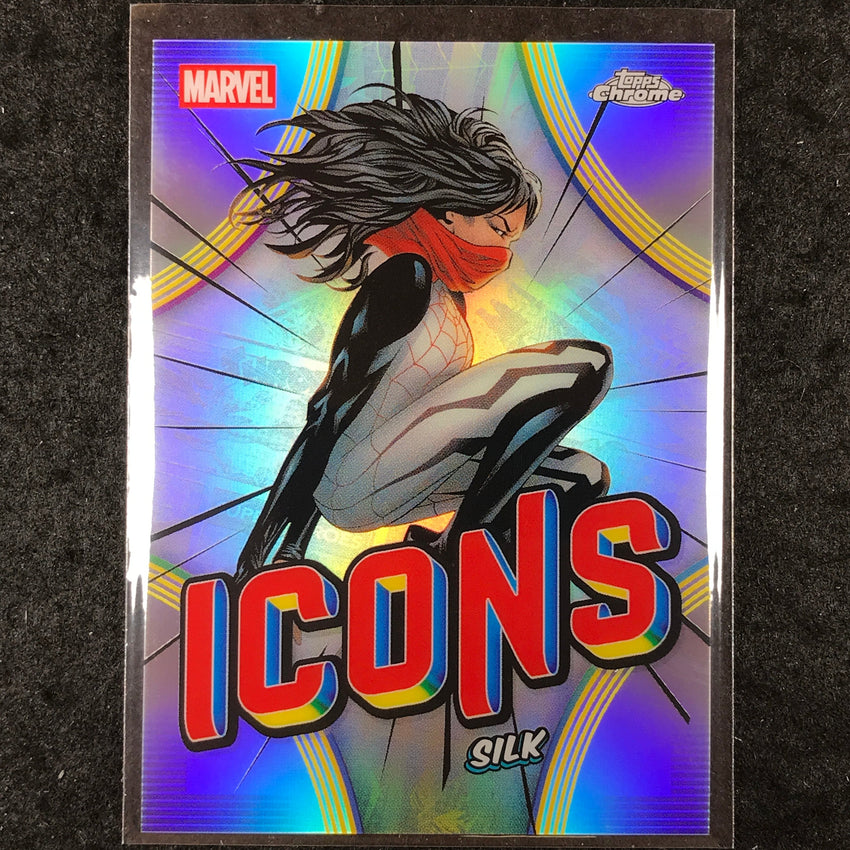 2026 Topps Chrome Marvel Comics SILK Marvel Icons #MI-17