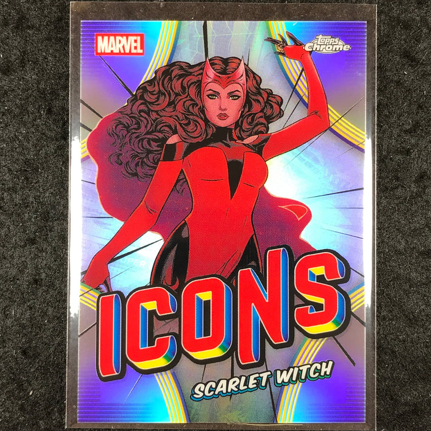 2026 Topps Chrome Marvel Comics SCARLET WITCH Marvel Icons #MI-18