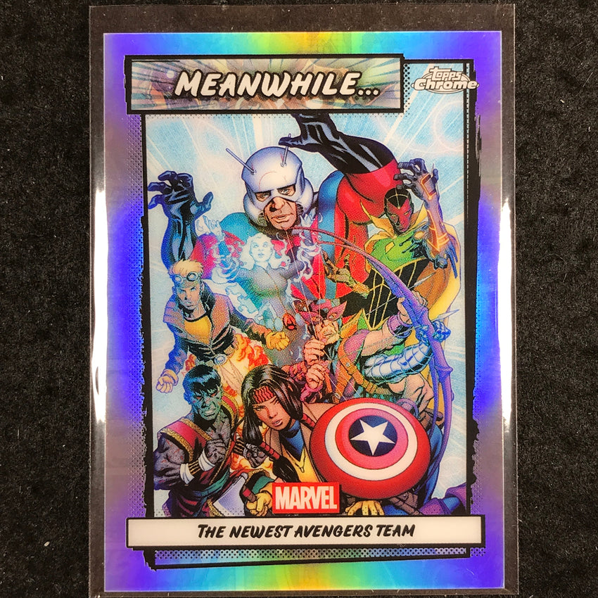 2026 Topps Chrome Marvel Comics THE NEWEST AVENGERS TEAM Meanwhile#MW-01