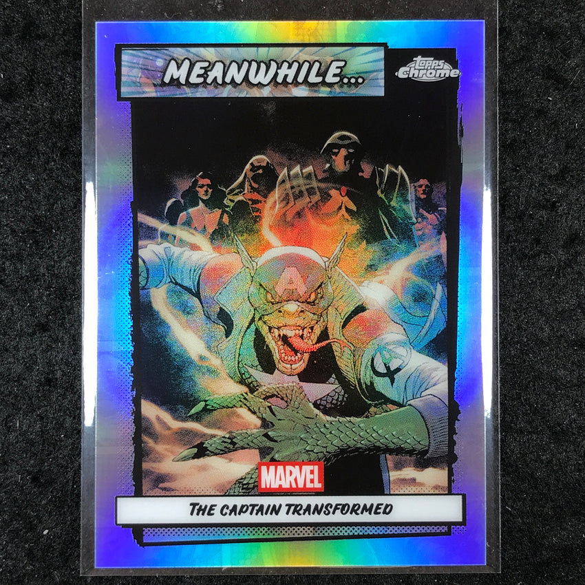2026 Topps Chrome Marvel Comics THE CAPTAIN TRANSFORMED Meanwhile#MW-09