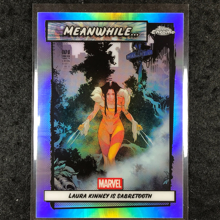 2026 Topps Chrome Marvel Comics LAURA KINNEY IS SABRETOOTH Meanwhile#MW-16