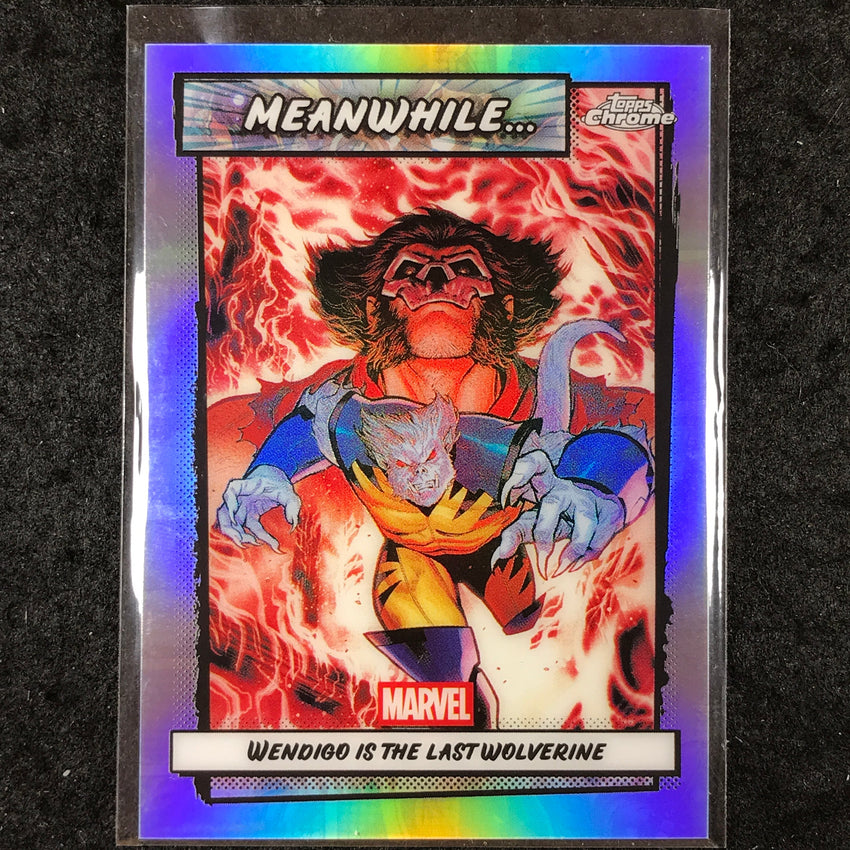 2026 Topps Chrome Marvel Comics WENDIGO IS THE LAST WOLVERINE Meanwhile#MW-20