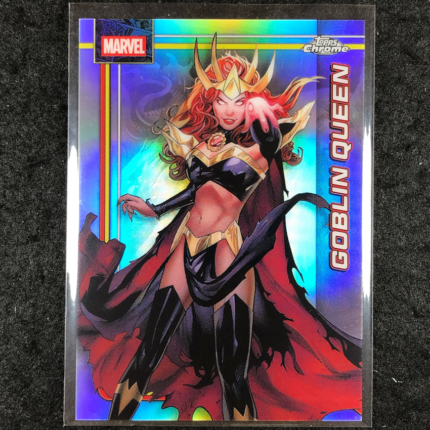 2026 Topps Chrome Marvel Comics GOBLIN QUEEN Base Refractor #44